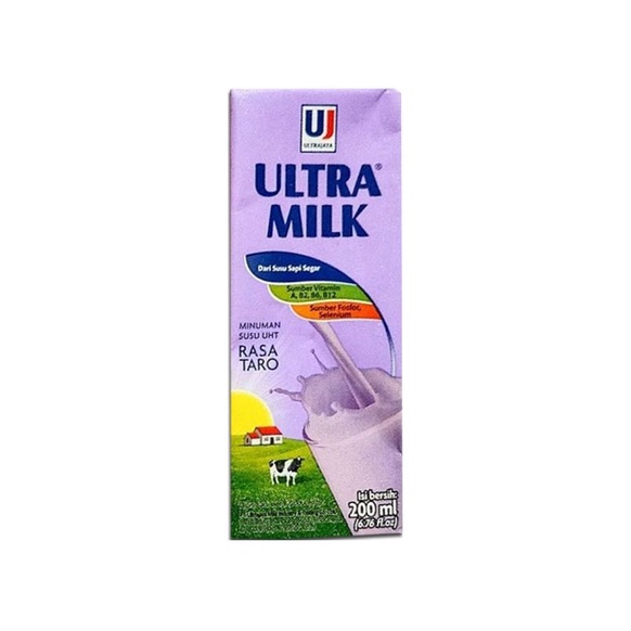 

1 Carton Ultra Susu Uht Steril Slim Taro 200Ml(24Pcs)