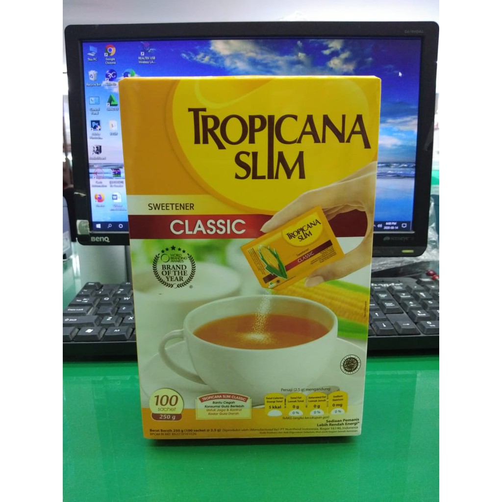 

TROPICANA SLIM SWEETENER CLASSIC ISI 100 SACHET
