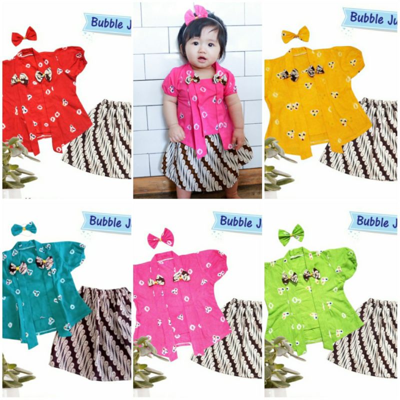 Kebaya jumputan anak / kutubaru anak / kebaya bayi