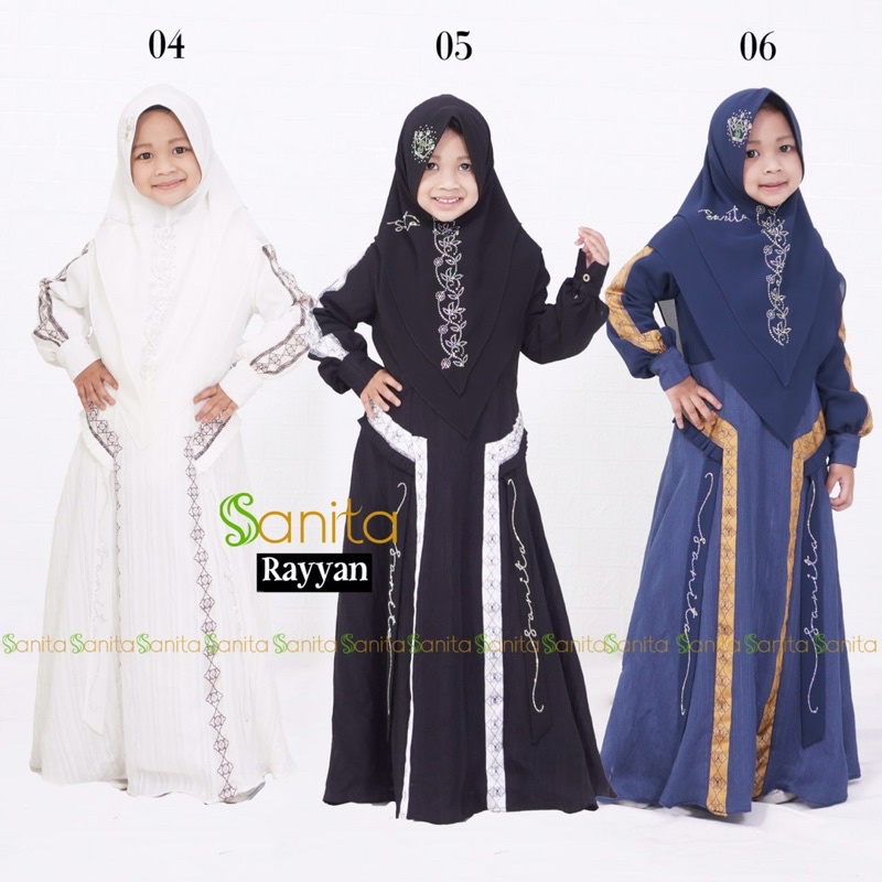 couple keluarga / familly set / baju mama bapak ibu anak /Rayyan Syari couple Kids original by Sanit