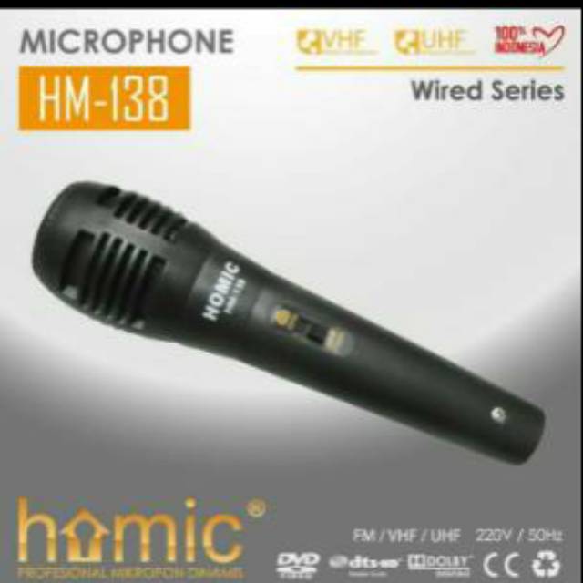 Homic HM-138 original/HM-138 microphone terlaris dan termurah