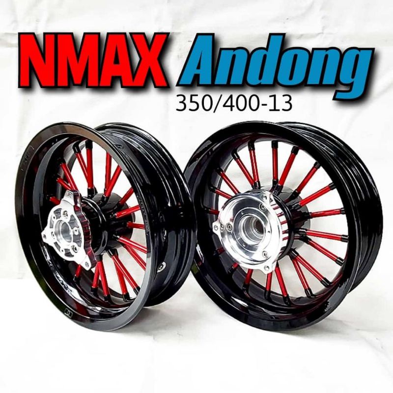 Velg Power Tapak Lebar Nmax Old Type Andong Palang 20 Ring13 350/400inc