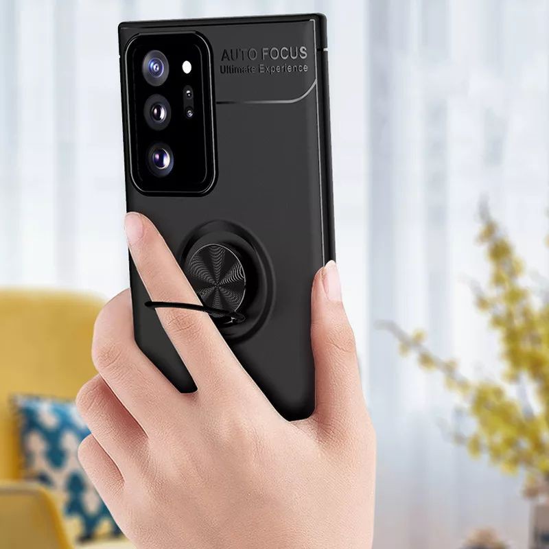 Case Samsung Galaxy Note 20 Ultra 5G - Original Ring Soft Silikon Cover Slim Casing Kondom Hp Iring