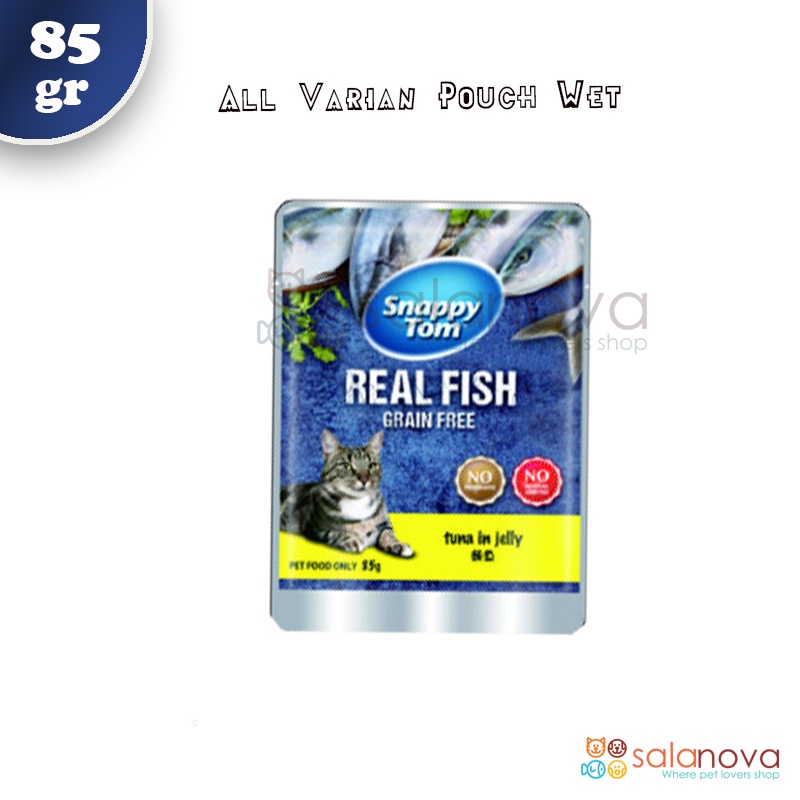 Snappy Tom 85gr Sachet/Pouch Makanan Kucing Basah