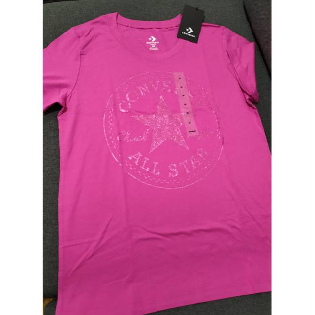 Kaos Wanita Converse Women Pink Original Size M