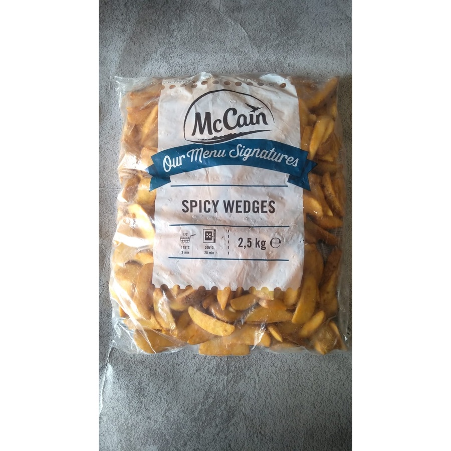 

Mc Cain Kentang Spicy Wedges Fries / Kentang Goreng