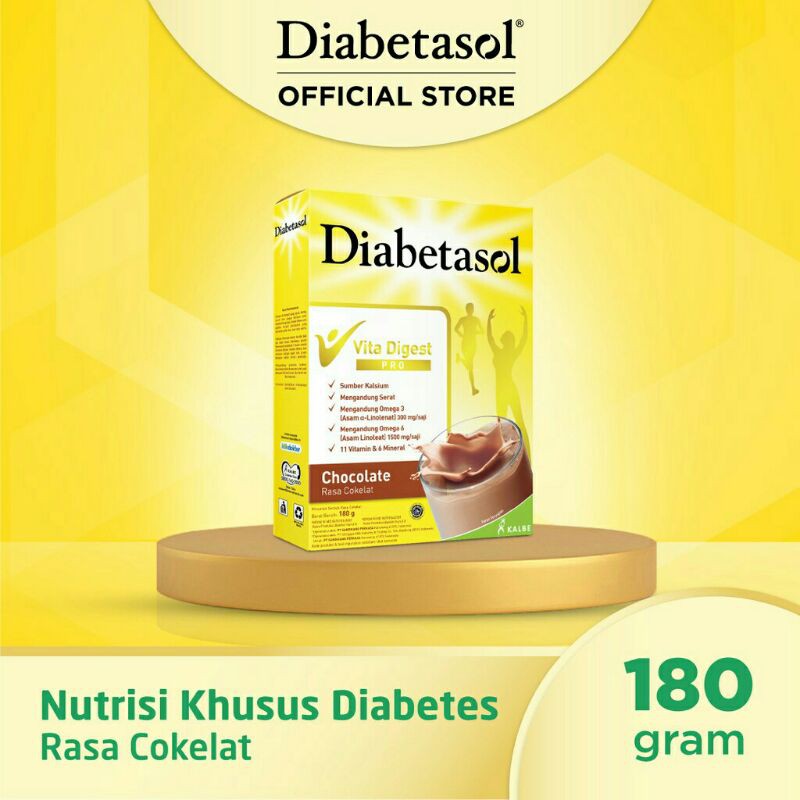 

Diabetasol Chocolate 180gr - Nutrisi Khusus
