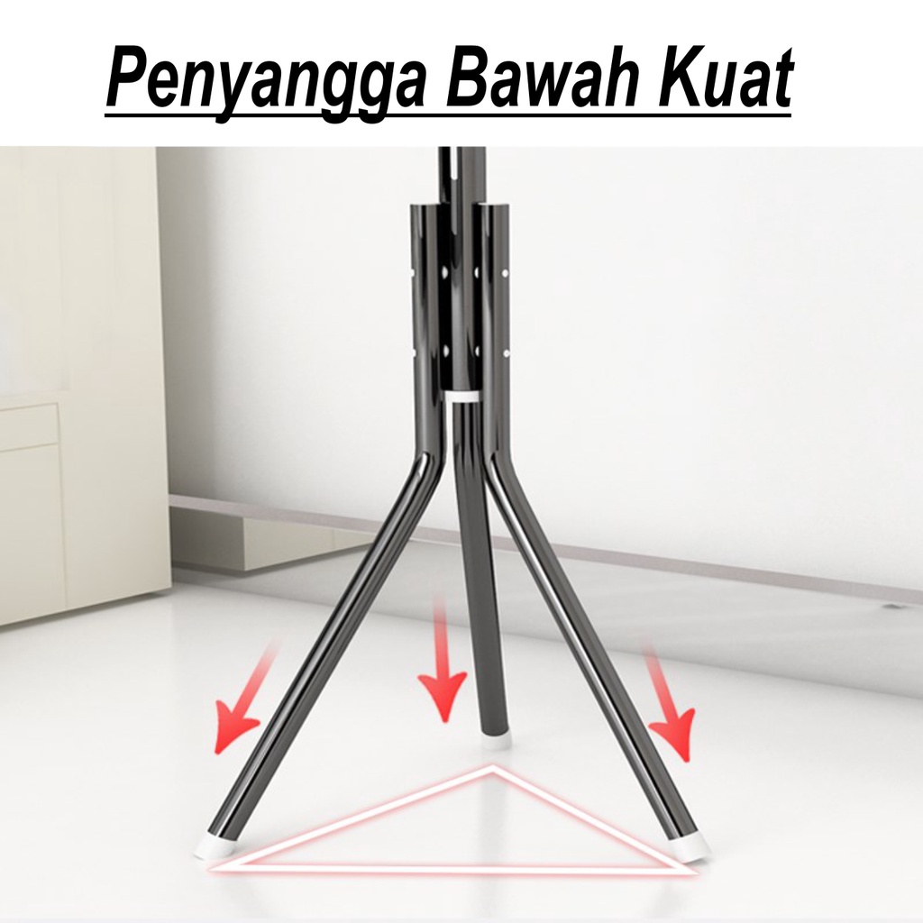 Gantungan Tas Topi Baju Coat rack hanger Stand hanger serbaguna CT01 WHFURNITURE