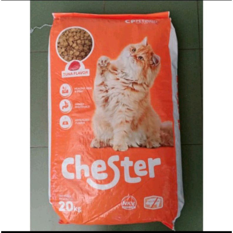 Makanan kucing dewasa promo Chester Tuna repack paket 10kg -GOJEK ONLY- makanan kucing Chester promo