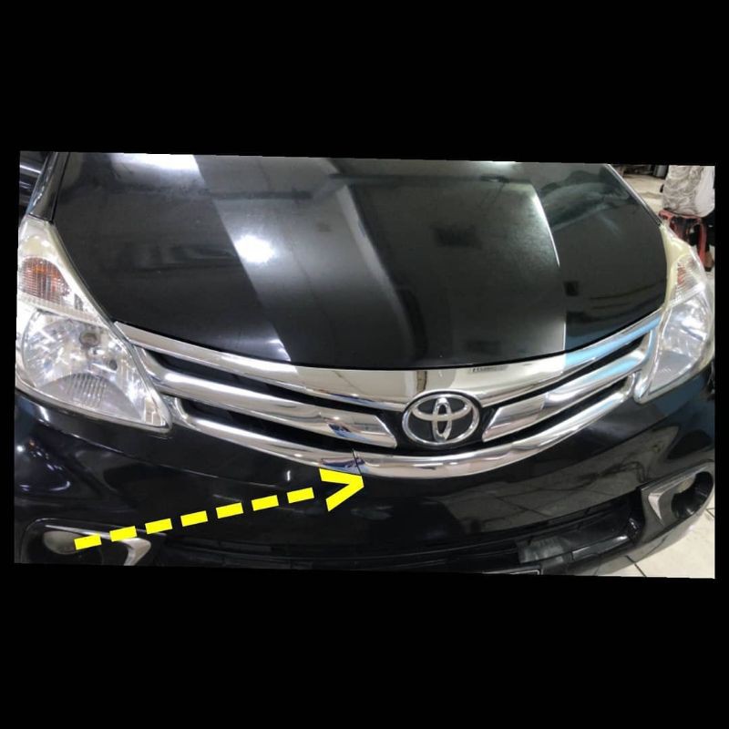 list LIS grille GRilL depan BUMPER bawah Toyota all new Avanza /  Xenia 2012 2013 2014 2015 tipe g e chrome crome hitam doff