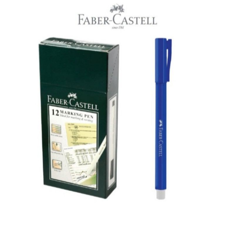 

Marking Pen Biru Faber Castell / Faber Castell Marking Pen Biru / Spidol kecil faber castell biru / Spidol serbaguna Faber Castell Biru