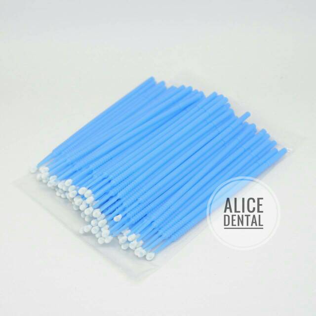 Microbrush / dental refill microapplicator REGULAR REGULER BIRU mikroaplikator mikro aplikator brush