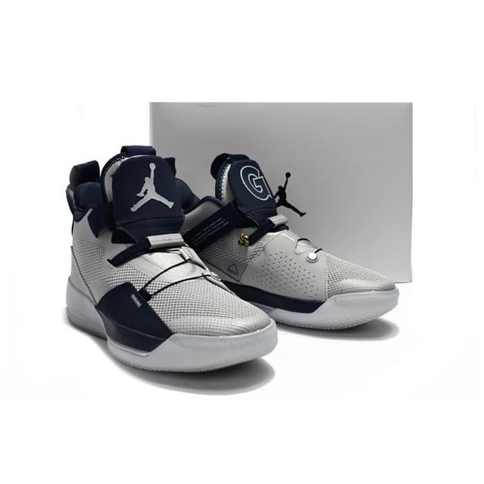 Air Jordan 33 G Town Silver Grey Sepatu Basket