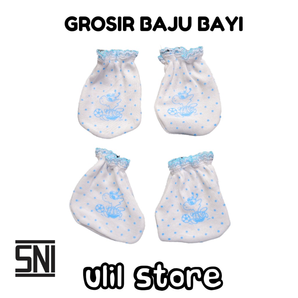 Harga Grosir Isi 3pc Sarung Bayi Tangan dan Kaki Bayi New Born Bahan Cotton