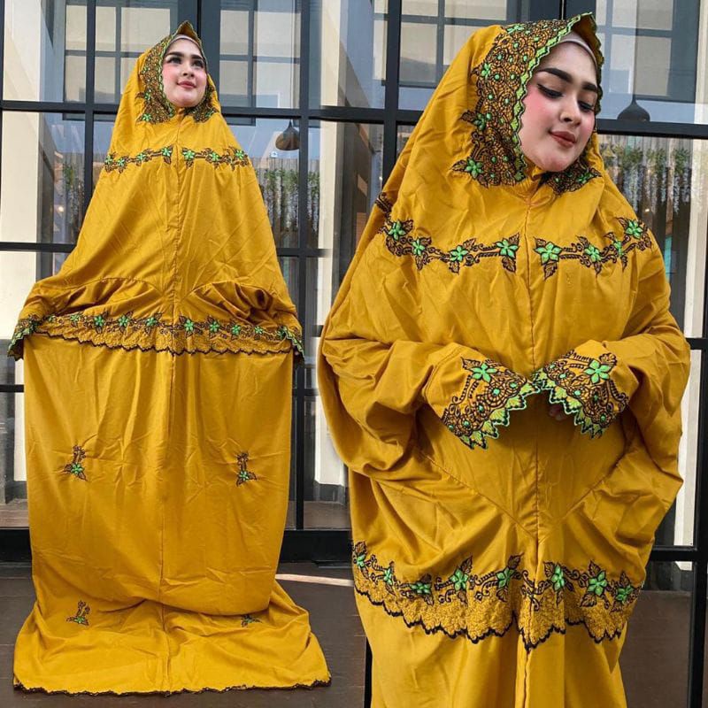 Fitri Mukena Bordil Mutiara jahit /Mukena sidogiri /mukena polino bordil mutiara