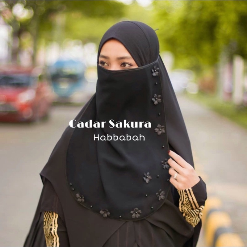 Cadar Tutup Sakura Niqab Cadar Bandana Termurah By Habbabah