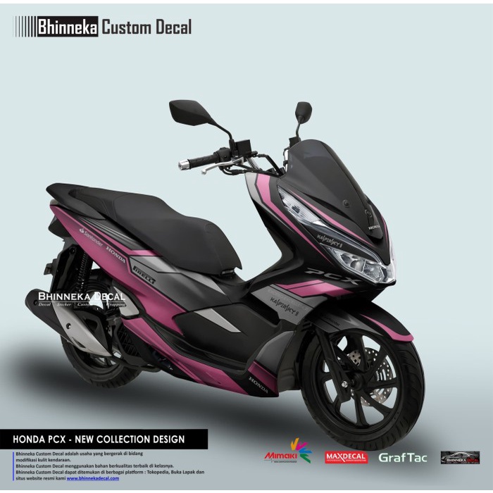 Decal Stiker HONDA PCX 150 KASPERSKY PINK