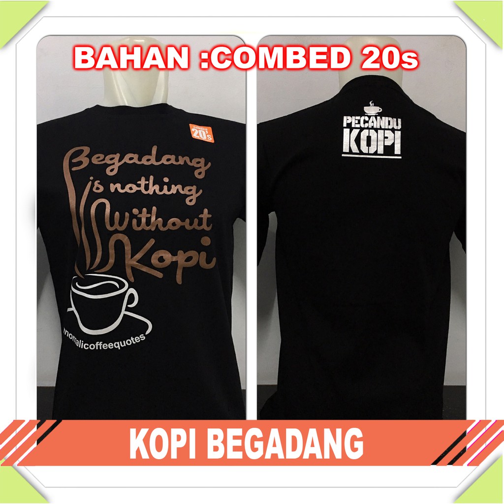 Pakaian Pria Kaos Baju Tshirt FULLPRINT BIJI KOPI Shopee Indonesia