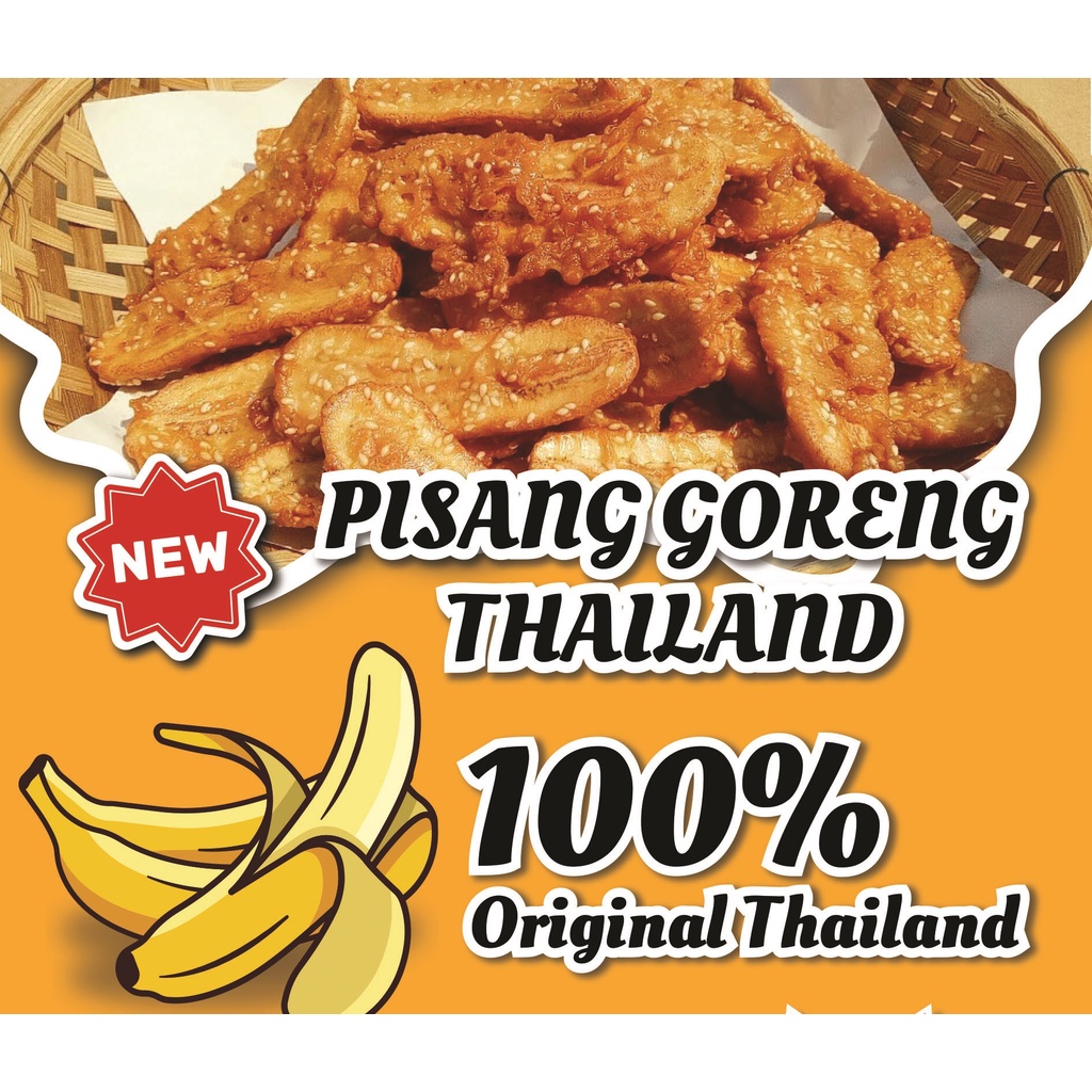 

Pisang Goreng Crispy Wijen Thailand Frozen Setengah Matang Manis dan Enak