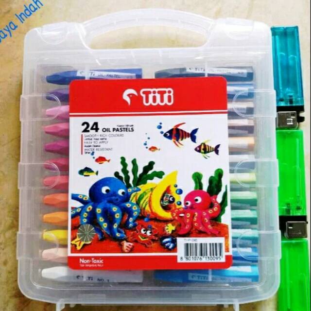 

Krayon Crayon Titi 24 Oil Pastels TI-P-24S 24 Warna Oil Pastel