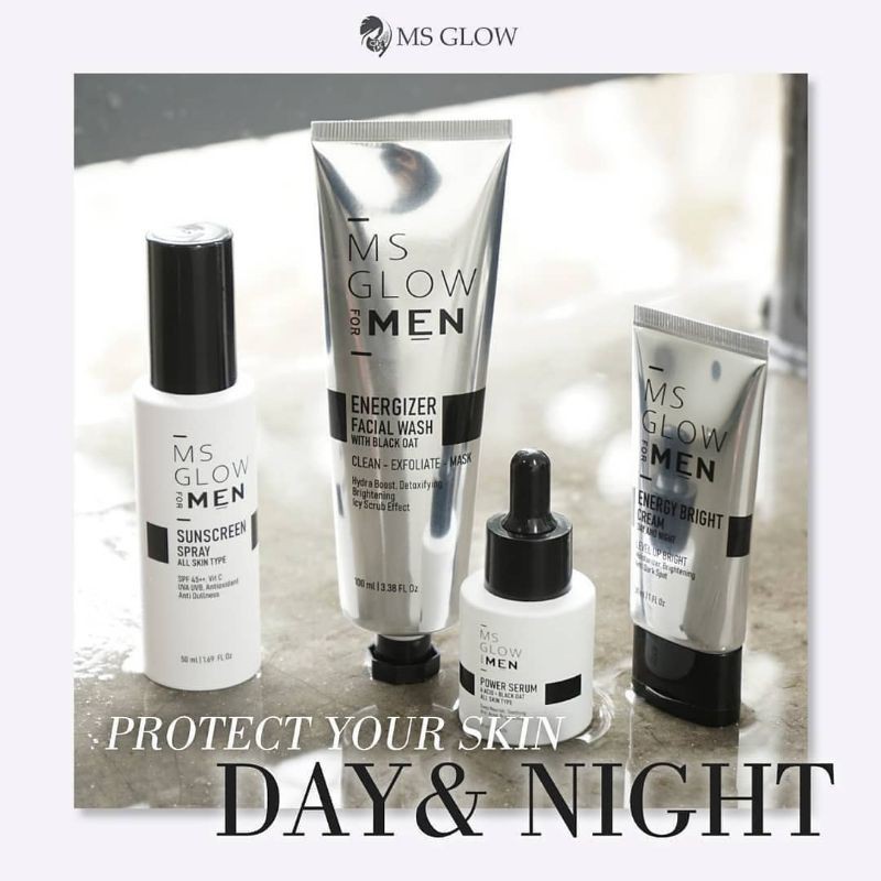 ms glow/scencer satu paket ms for men