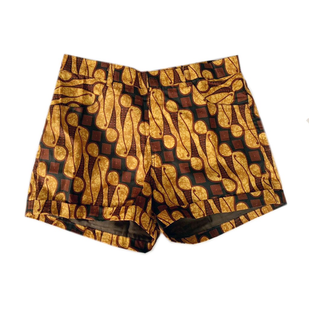 Celana pendek wanita hotpants batik motif premium tradisional 6
