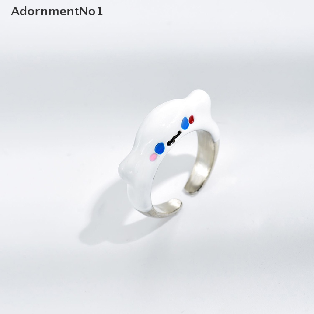 (AdornmentNo1) Cincin Terbuka Motif Kucing Sanriod Kt / Cinnamoroll Untuk Perhiasan Wanita