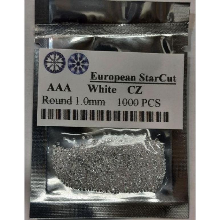 A2 / Aaa - Lokal Quality 50-1000Pcs 1Mm - 3.0Mm - 6.0Mm Cubic Zirconia Permata Sirkon