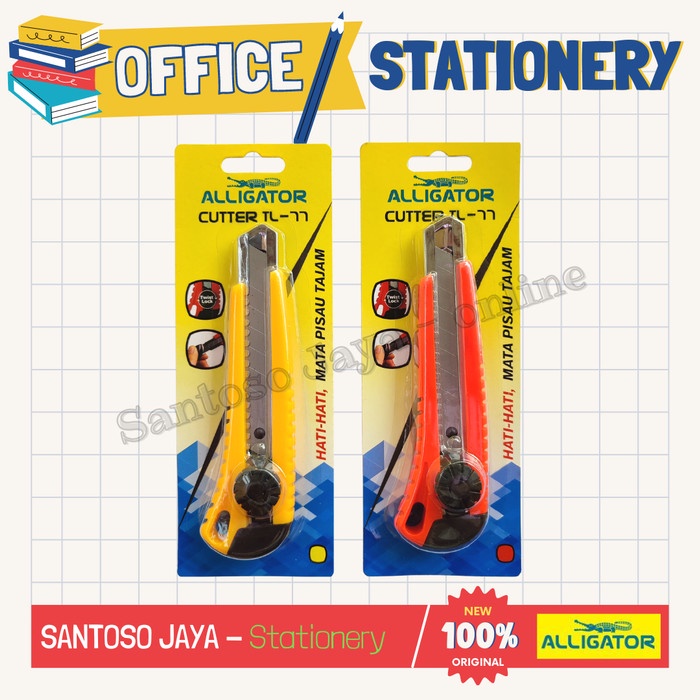 

Cutter ALLIGATOR TL-77 - Pisau Pemotong Kertas - Kater TL77 - 18mm