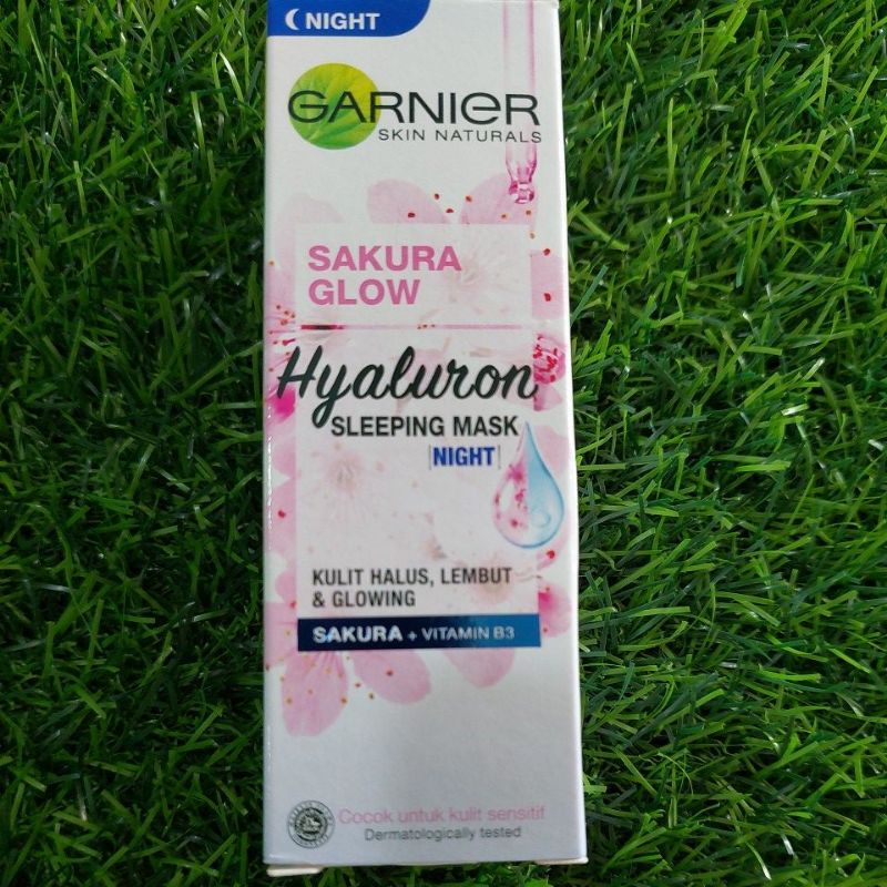 GARNIER SAKURA HYALURON SLEEPING MASK (NIGHT)/CREAM MALAM/GARNIER