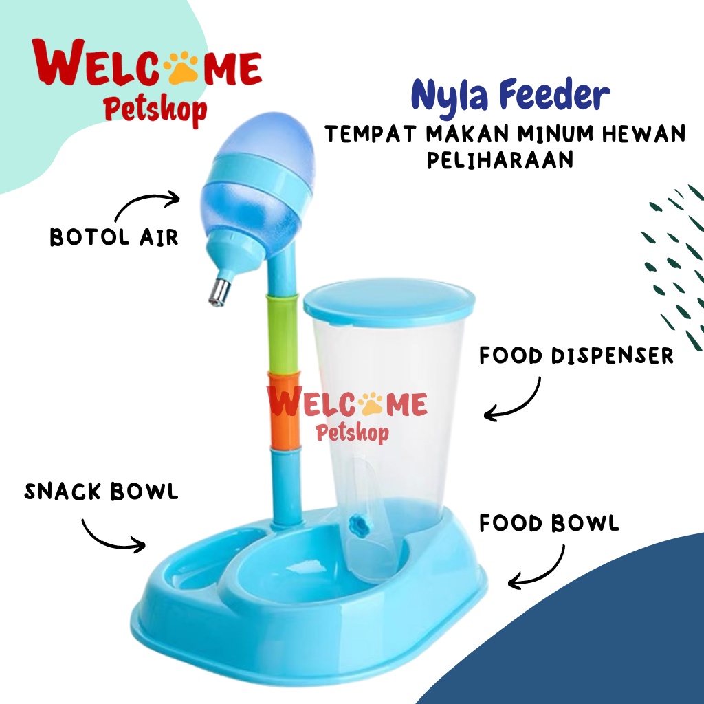 Nyla Feeder Dispenser Otomatis Botol Minum Jumbo Anjing Kucing Kelinci