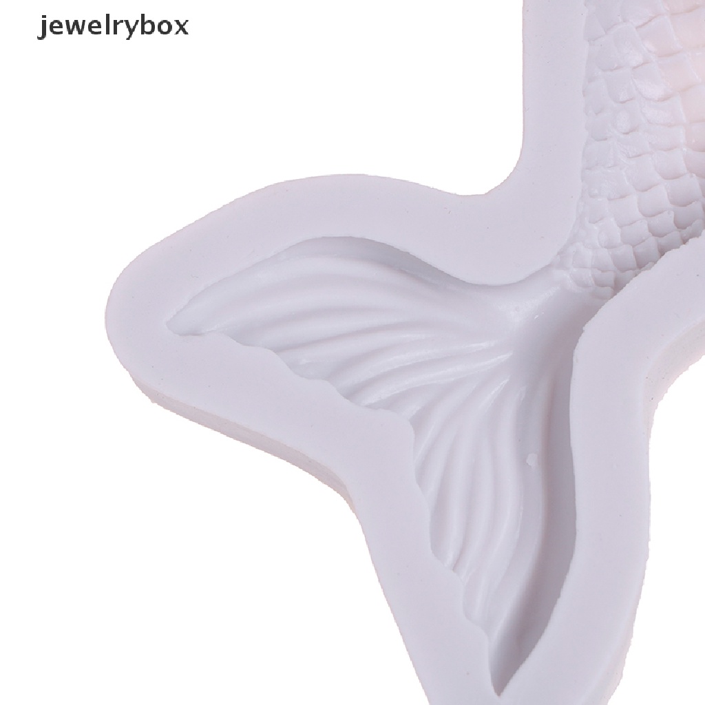 Cetakan fondant Bentuk Ekor Mermaid Bahan Silikon Untuk Dekorasi Kue