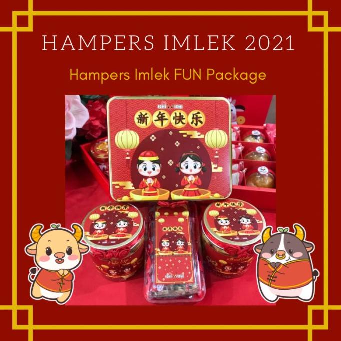 

BISA BAYAR DITEMPAT Hampers Parcel Imlek FUN Package 2021 CNY / Paket Kue Kering imlek TERBARU Kode
