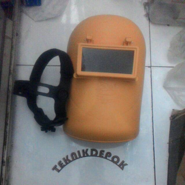kedok las kuning topeng las pelindung wajah las