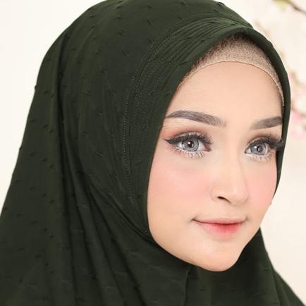 Jilbab Instan Bergo Cellin Jersey Ori Zain Collection-ARMY