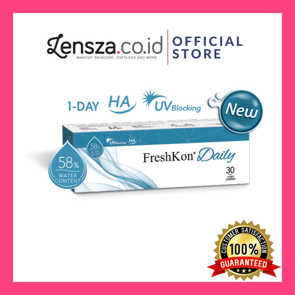 Softlens Freshkon Clear Daily 30pcs / Freshkon Daily Clear / Soflen Freshkon Bening 30pcs