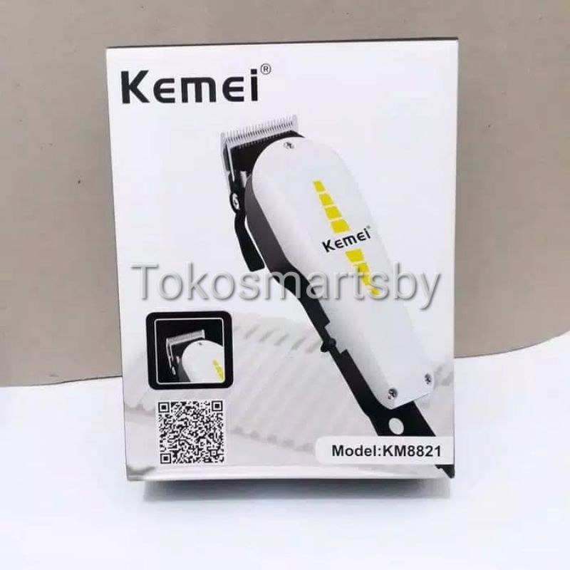 Kemei KM 8821 Mesin Cukur Rambut Hair Clipper / Alat Cukur Rambut