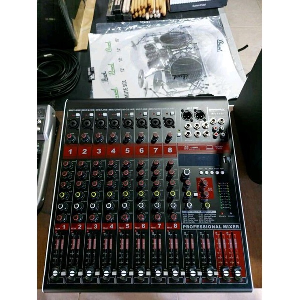 Mixer Hardwell PRO 8 FX 8 channel Original Mixer Audio HARDWELL PRO FX8