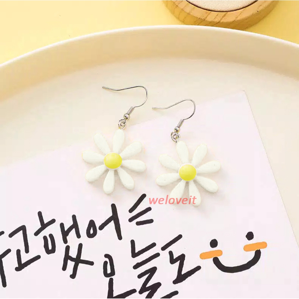 Anting wanita korea  / Anting Hooks motif daisy 529