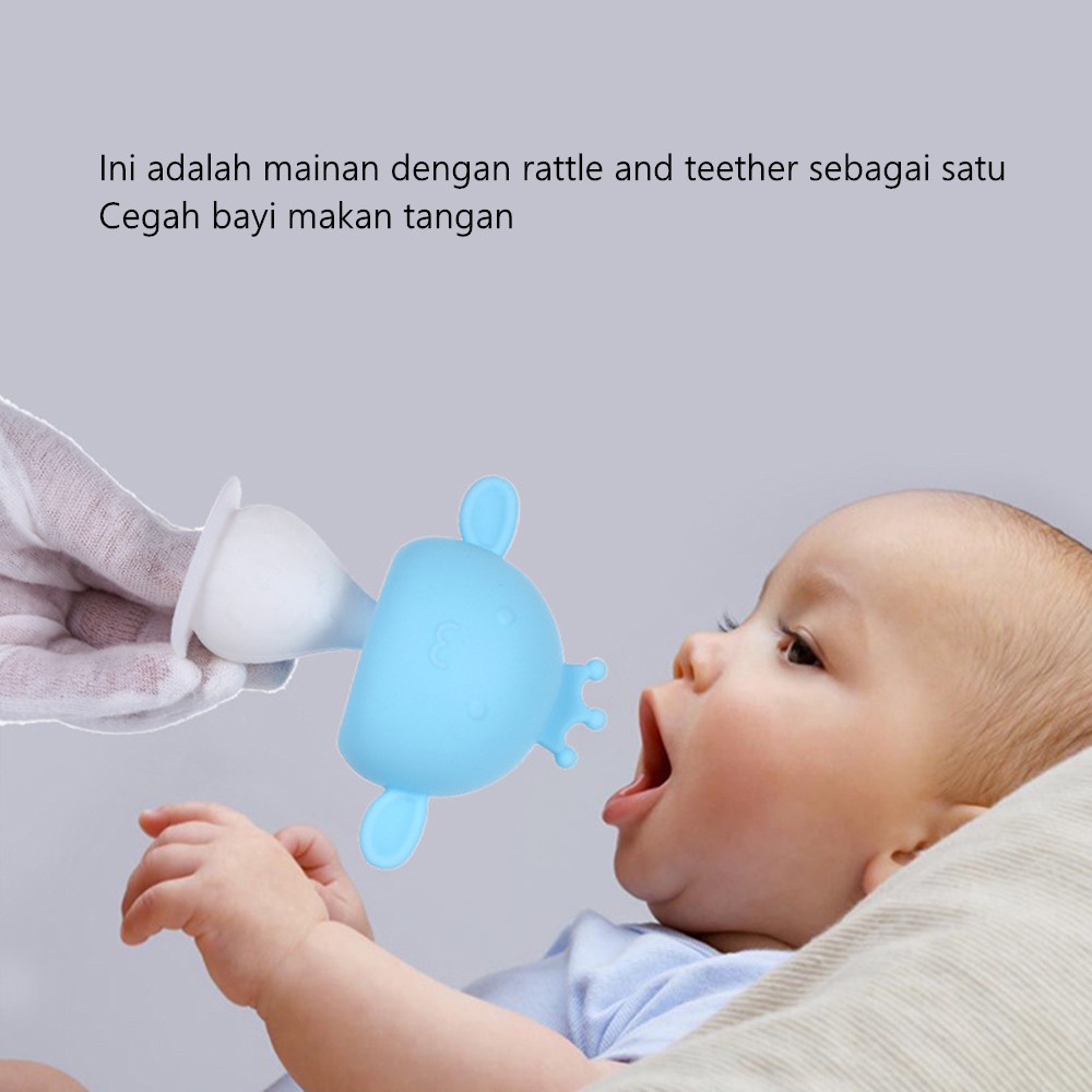 Lacoo Teether bayi mushroom Gigitan bayi silikon BPA free