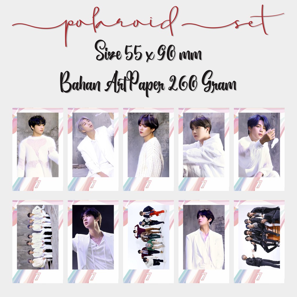 Polaroid Bts Mots7 Card Foto Kpop Album Mots 7