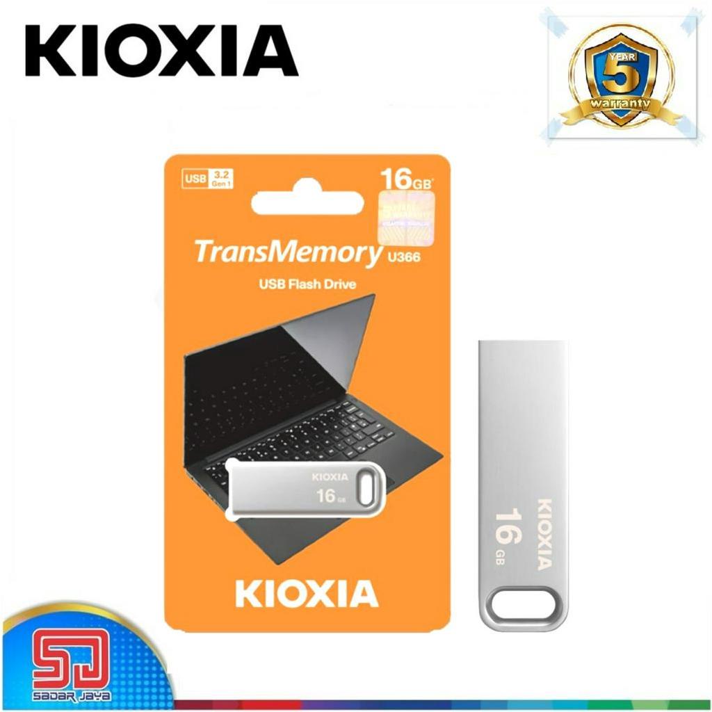 Flashdisk 16gb Kioxia U366 Metal USB 3.2 FlashDrive (Toshiba) Garansi Original