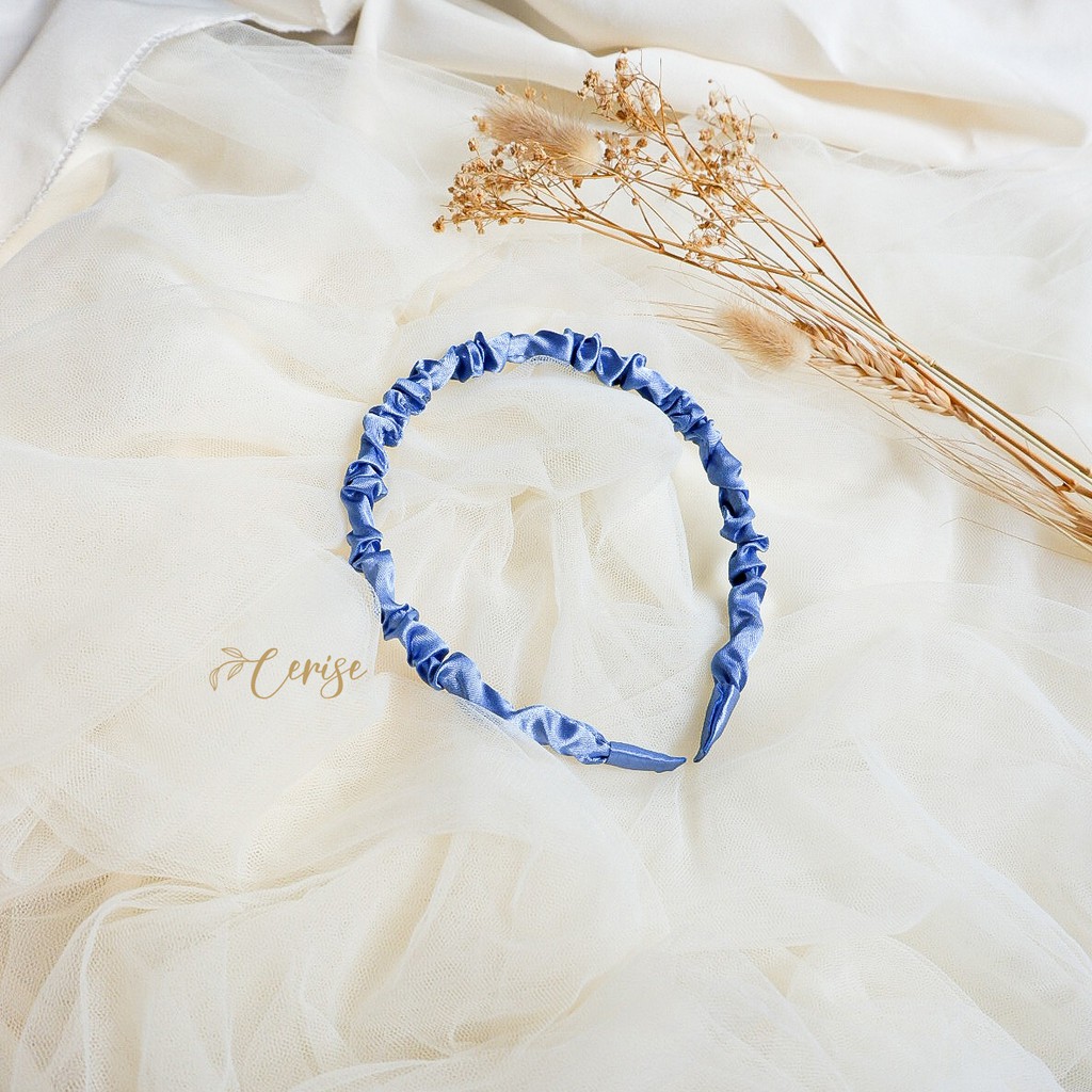 Rainbow Headband | Bando scrunchie korea girly cantik warna pastel trendy stylish