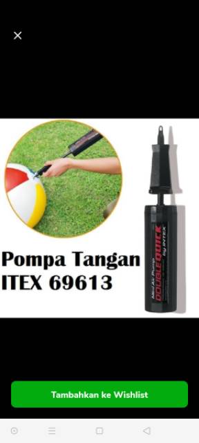 Pompa angin tangan intex - mini pompa kolam - mini air pump intex
