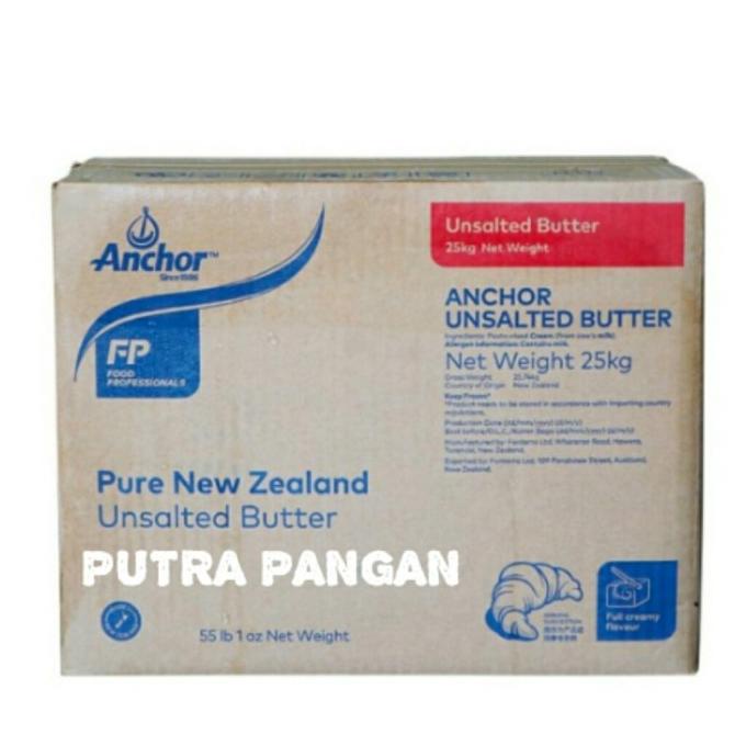 

(BISA COD) Butter anchor unsalted repack 1 kg NEW Kode 348