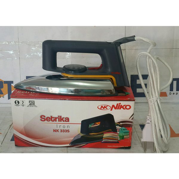 Niko Setrika Listrik NK 333 S - 333S - NK333S Dry Iron Gosokan Anti Lengket SNI