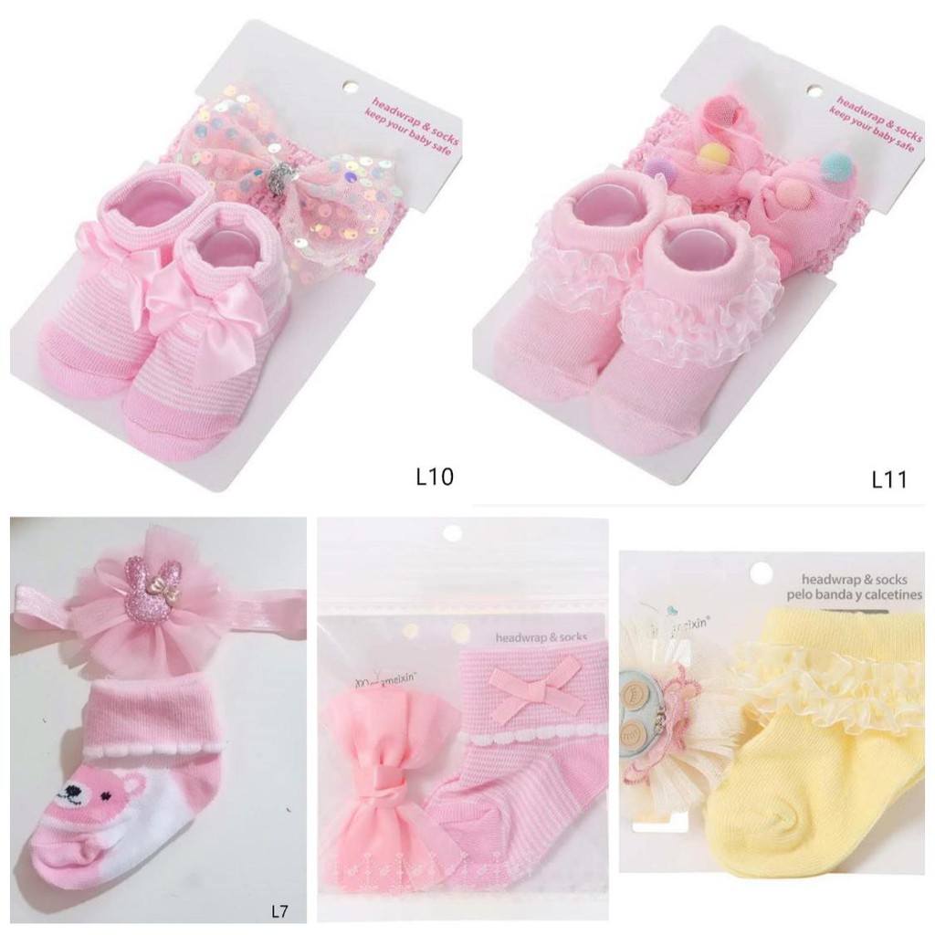 Kaos Kaki Bandana Set Bayi Cute &amp; Stylish Import CBKS JH VC