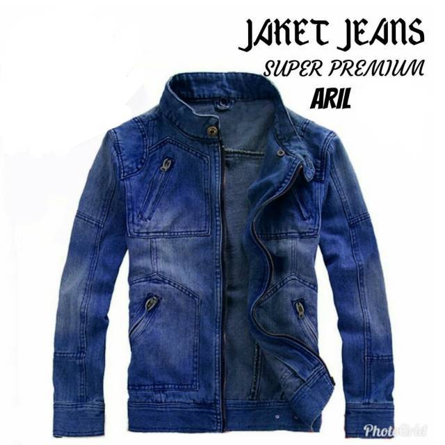 TOTOTAshop.Jaket Jeans METRIX pria,bahan jeans wash original premium.real pict