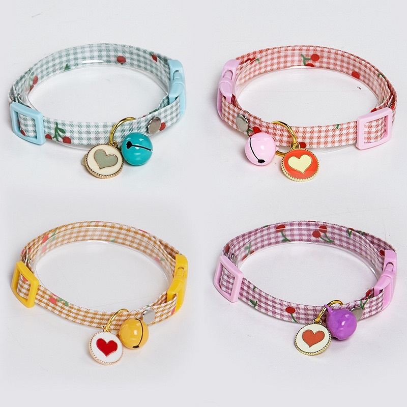 Cherry Lemon Pet Dog Cat Collar Kalung Anjing Kucing Lucu