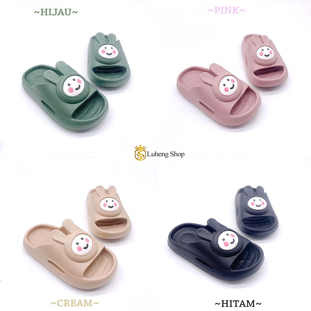 Sandal Anak-Anak Perempuan Sandal Selop Bahan Karet Terbaru Motif Boneka Size 24-29